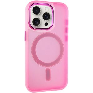 Чохол для iPhone 14 Pro Рожевий TPU+PC Lily with MagSafe