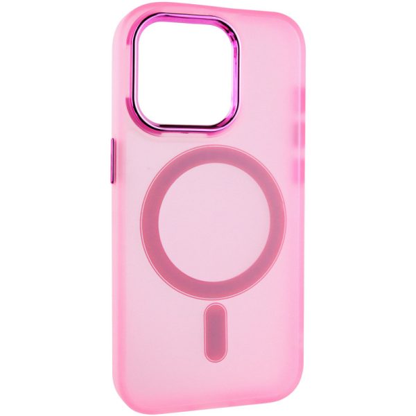 Чохол для iPhone 14 Pro Рожевий TPU+PC Lily with MagSafe - Зображення 2