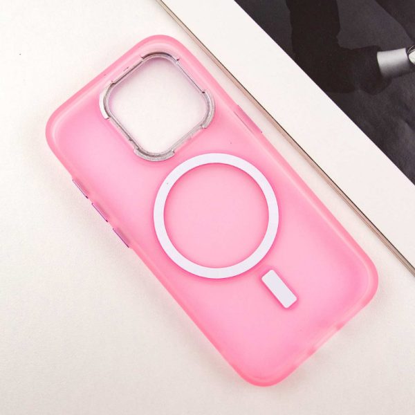 Чохол для iPhone 14 Pro Рожевий TPU+PC Lily with MagSafe - Зображення 4