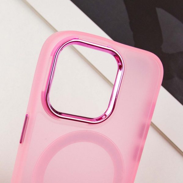 Чохол для iPhone 14 Pro Рожевий TPU+PC Lily with MagSafe - Зображення 5