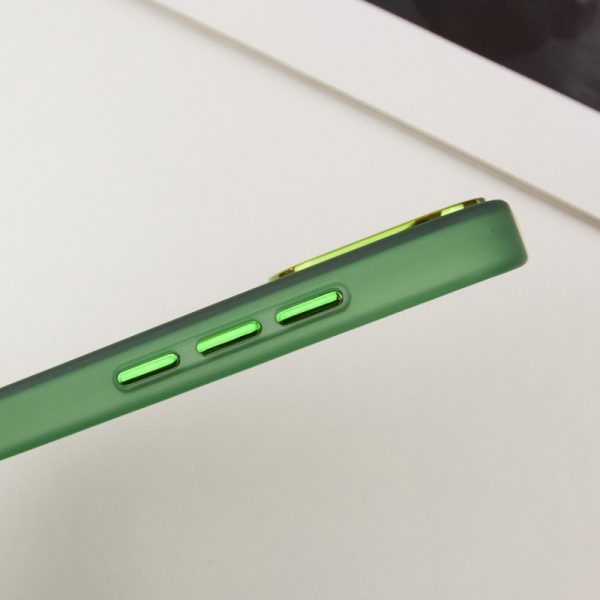 Чохол для iPhone 14 Pro Max Зелений TPU+PC Lily with MagSafe - Зображення 7