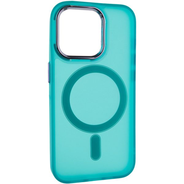 Чохол для iPhone 14 Pro Max Зелений TPU+PC Lily with MagSafe - Зображення 2