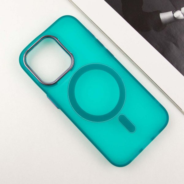 Чохол для iPhone 14 Pro Max Зелений TPU+PC Lily with MagSafe - Зображення 3