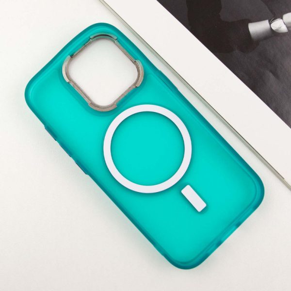 Чохол для iPhone 14 Pro Max Зелений TPU+PC Lily with MagSafe - Зображення 4