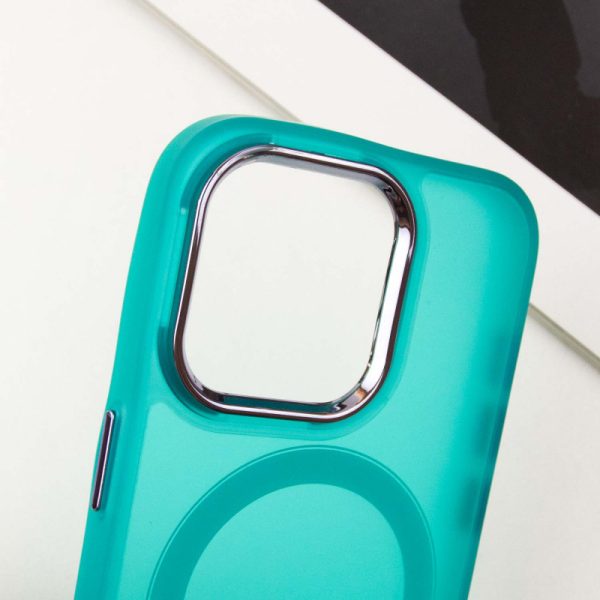 Чохол для iPhone 14 Pro Max Зелений TPU+PC Lily with MagSafe - Зображення 5