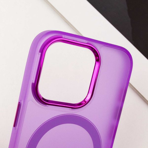 Чохол для iPhone 14 Pro Max Фіолетовий TPU+PC Lily with MagSafe - Зображення 5