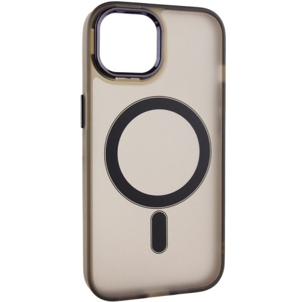 Чохол для iPhone 15 Сірий TPU+PC Lily with MagSafe - Зображення 2