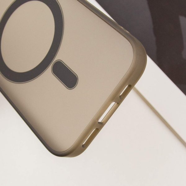 Чохол для iPhone 15 Сірий TPU+PC Lily with MagSafe - Зображення 8