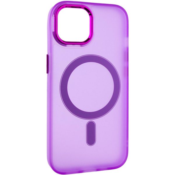 Чохол для iPhone 15 Фіолетовий TPU+PC Lily with MagSafe - Зображення 2