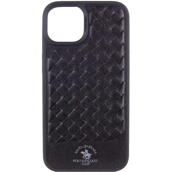 Шкіряний чохол для Apple iPhone 14 Plus Чорний Polo Santa Barbara
