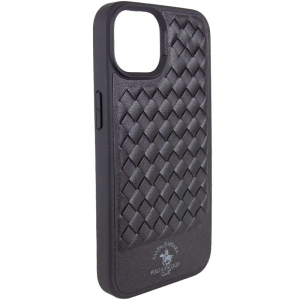 Шкіряний чохол для Apple iPhone 14 Plus Чорний Polo Santa Barbara - Зображення 2