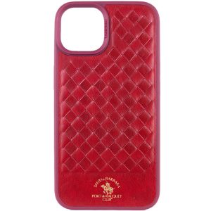 Шкіряний чохол для Apple iPhone 14 Plus Червоний Polo Santa Barbara