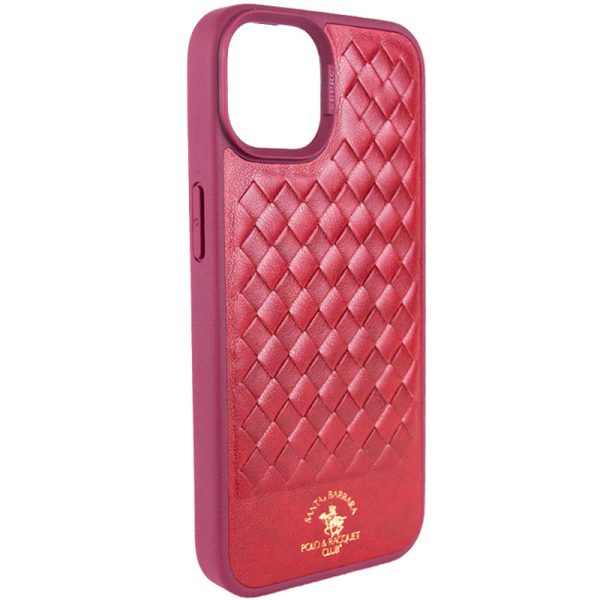 Шкіряний чохол для Apple iPhone 14 Plus Червоний Polo Santa Barbara - Зображення 3
