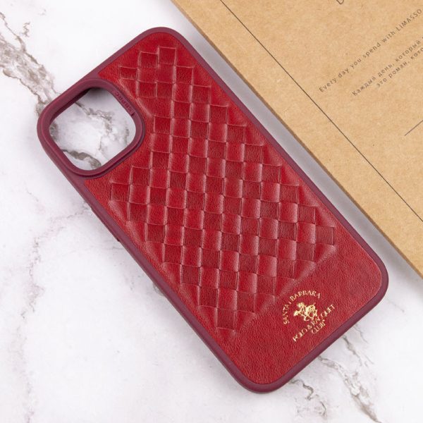 Шкіряний чохол для Apple iPhone 14 Plus Червоний Polo Santa Barbara - Зображення 6