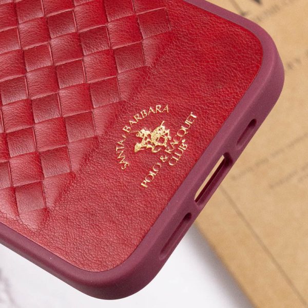 Шкіряний чохол для Apple iPhone 14 Plus Червоний Polo Santa Barbara - Зображення 7