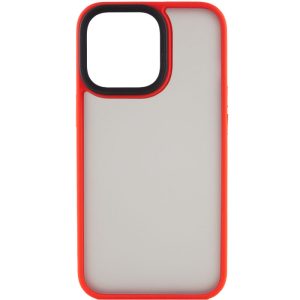Чохол для iPhone 14 Pro Max Червоний Metal Buttons
