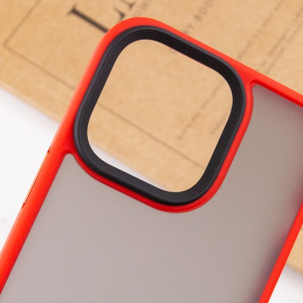 Чохол для iPhone 14 Pro Max Червоний Metal Buttons - Зображення 5