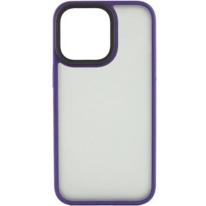 Чохол для iPhone 14 Pro Max Фіолетовий Metal Buttons