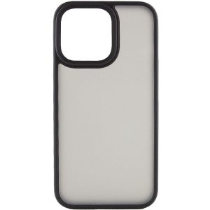 Чохол для iPhone 14 Pro Max Чорний Metal Buttons