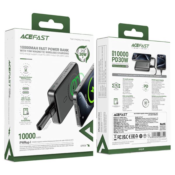 Павербанк Power Bank Acefast M10 PD30W з БЗП 10000 mAh - Зображення 2