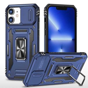 Ударостійкий чохол для Apple iPhone 11 Синій Camshield Army Ring