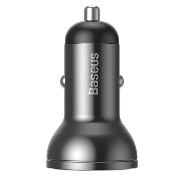 АЗП Baseus Digital Display Dual USB 4.8A Car Charger 24W (CCBX) - Зображення 2