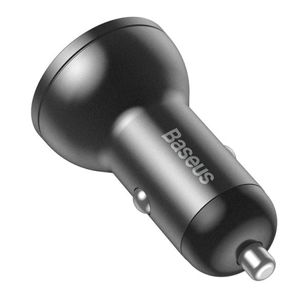 АЗП Baseus Digital Display Dual USB 4.8A Car Charger 24W (CCBX) - Зображення 3