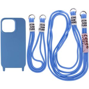 Чохол для iPhone 11 Синій TPU two straps California