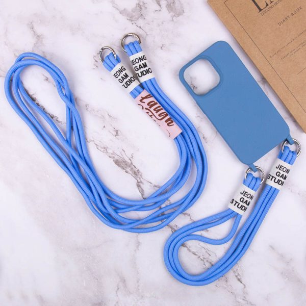 Чохол для iPhone 11 Синій TPU two straps California - Зображення 6