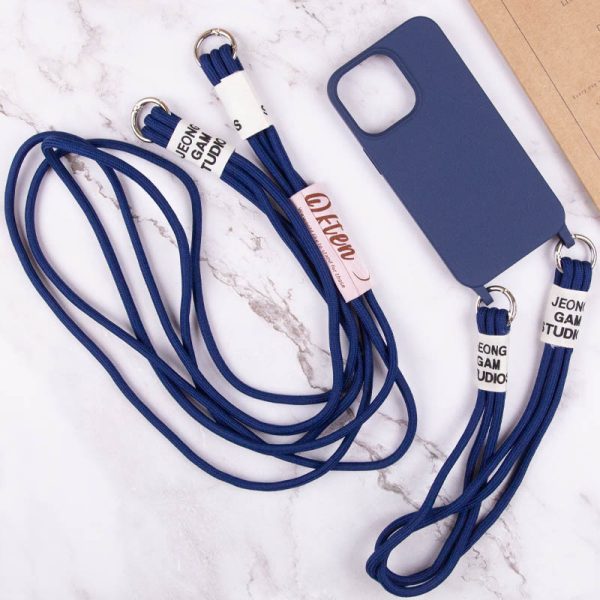Чохол для iPhone 11 Синій TPU two straps California - Зображення 6