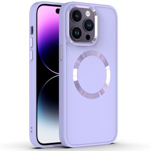 Чохол для iPhone 14 Pro Max Фіолетовий Bonbon Metal Style with MagSafe