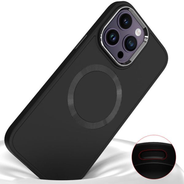 Чохол для iPhone 14 Pro Max Чорний Bonbon Metal Style with MagSafe - Зображення 2