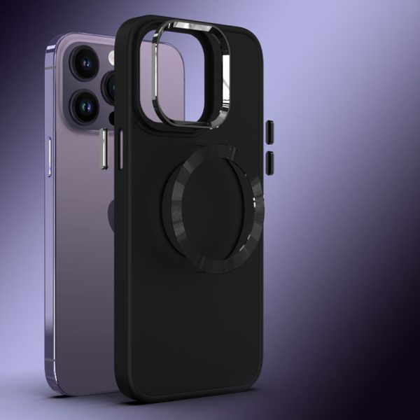 Чохол для iPhone 14 Pro Max Чорний Bonbon Metal Style with MagSafe - Зображення 3