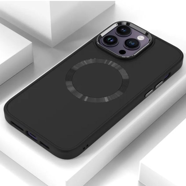 Чохол для iPhone 14 Pro Max Чорний Bonbon Metal Style with MagSafe - Зображення 4