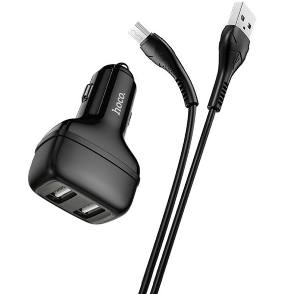 АЗП Hoco Z36 (2USB/2.4A) + MicroUSB - Зображення 2