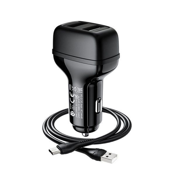АЗП Hoco Z36 (2USB/2.4A) + MicroUSB - Зображення 4