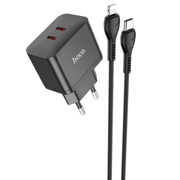 Зарядний пристрій Hoco N29 PD35W (2Type-C) + Type-C + Lightning