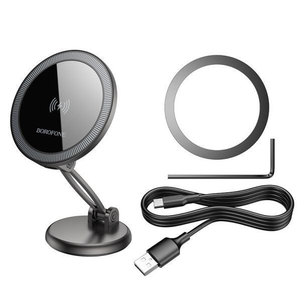Автотримач з БЗП Borofone BH218 Star metal (center console) - Зображення 3