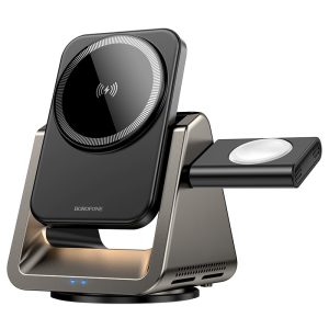 Бездротова зарядка BOROFONE BQ30 Wide 3in1 15W