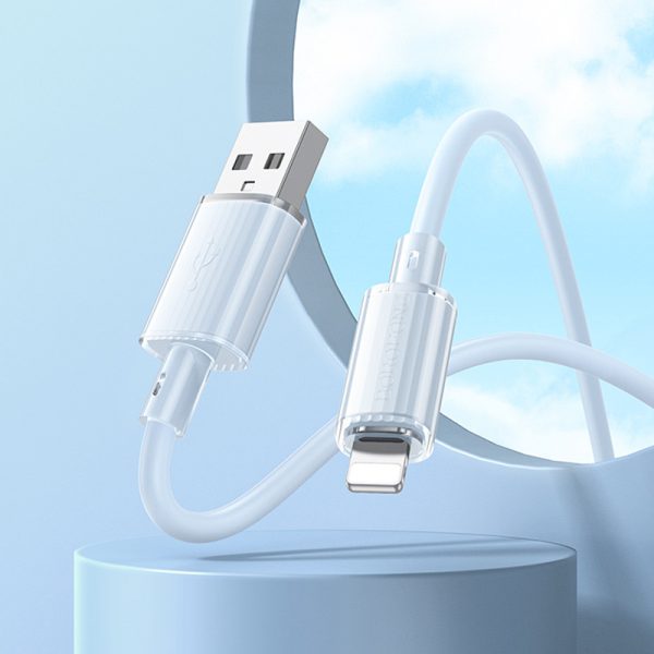 Дата кабель Borofone BX112 Lemon USB to Lightning 2.4A (1m) - Зображення 4