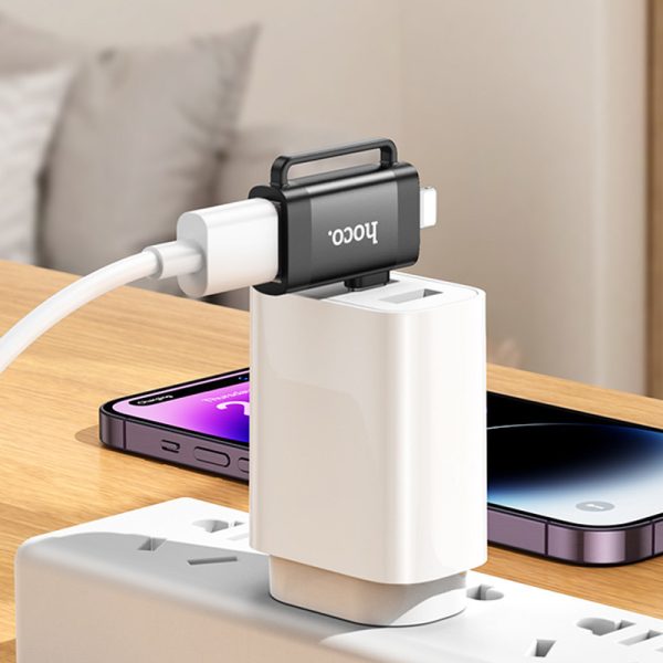 Перехідник Hoco UA31F OTG 2in1 Lightning male/Type-C male to USB female - Зображення 5