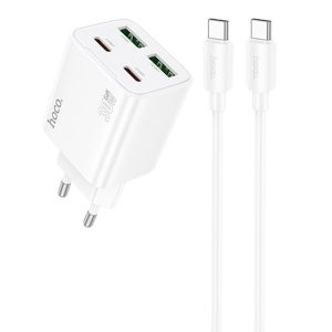 Зарядний пристрій Hoco N56 Fundador PD30W four-port (2C2A) + Type-C to Type-C