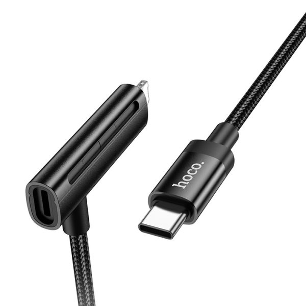 Дата кабель Hoco U135 Incredible 2in1 Type-C to Lightning/Type-C (1m) - Зображення 2