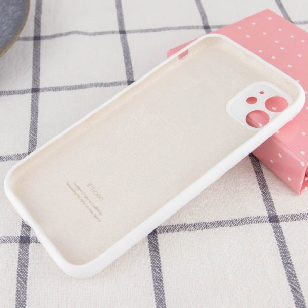 Чохол для iPhone 12 Білий Silicone Case Full Camera Protective - Зображення 2