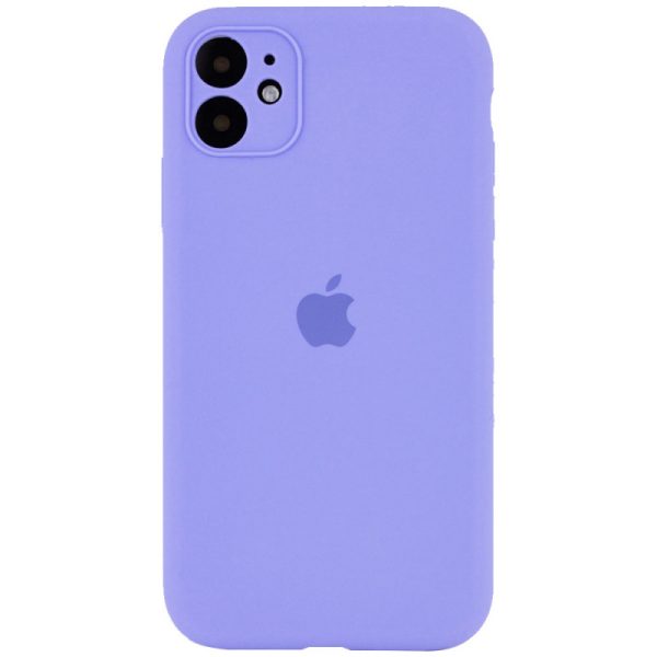Чохол для iPhone 12 Фіолетовий Silicone Case Full Camera Protective