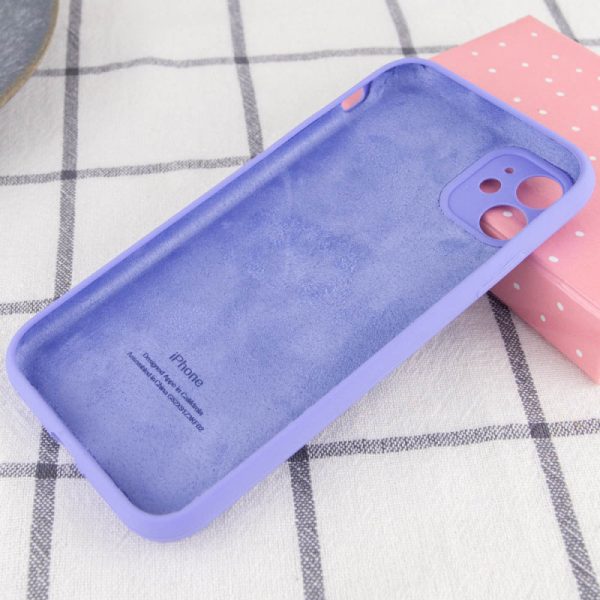 Чохол для iPhone 12 Фіолетовий Silicone Case Full Camera Protective - Зображення 2