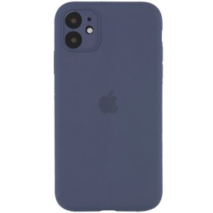 Чохол для iPhone 12 Сірий Silicone Case Full Camera Protective