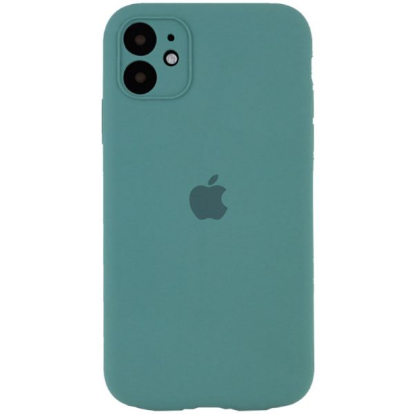Чохол для iPhone 12 Зелений Silicone Case Full Camera Protective