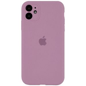Чохол для iPhone 12 Ліловий Silicone Case Full Camera Protective