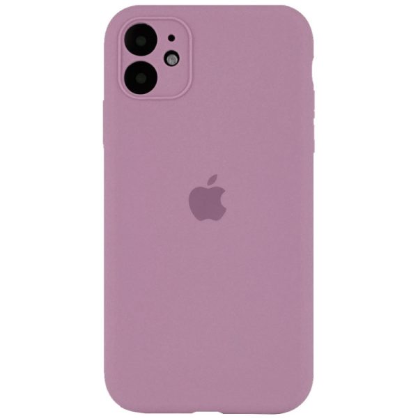 Чохол для iPhone 12 Ліловий Silicone Case Full Camera Protective